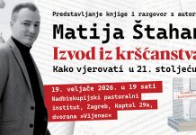 Pozivnica: Predstavljanje knjige Matije Štahana, “Izvod iz kršćanstva”