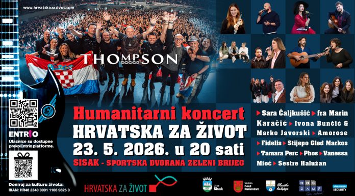 PRIOPĆENJE ZA MEDIJE Velik interes za koncert “Hrvatska za Život” – tribine rasprodane, parter se popunjava