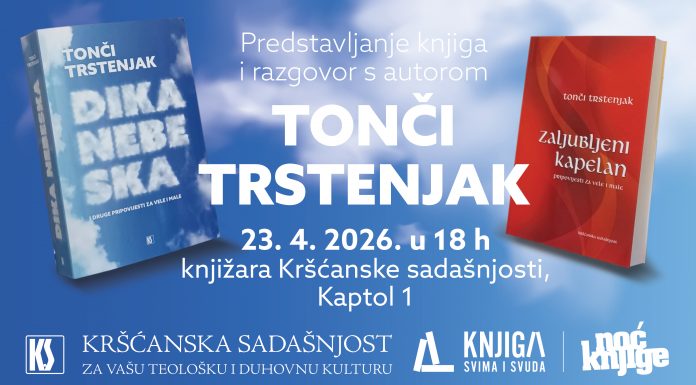 Pater Tonči Trstenjak u knjižari Kršćanske sadašnjosti uz Noć knjige 2026.!